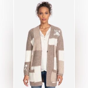 Johnny Was Oversized Patchwork Cardigan S